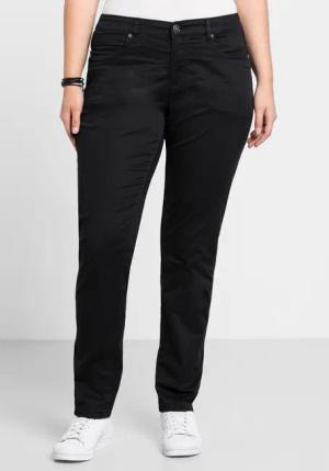 Sheego Jerseyhose Hose Innenbeinlänge ca. 81