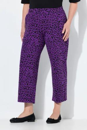 Ulla Popken Schlupfhose 7/8-Jerseyhose weites Bein