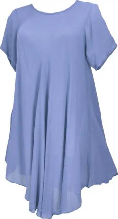 Guru-Shop Midikleid Luftiges Boho Minikleid, weites