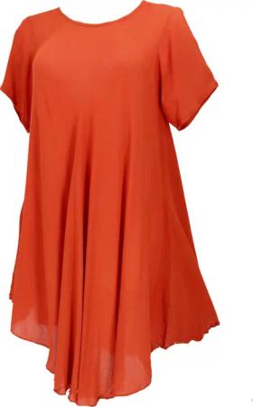 Guru-Shop Midikleid Luftiges Boho Minikleid, weites
