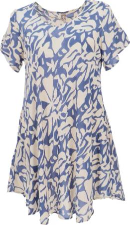 Guru-Shop Midikleid Luftiges Boho Minikleid, weites