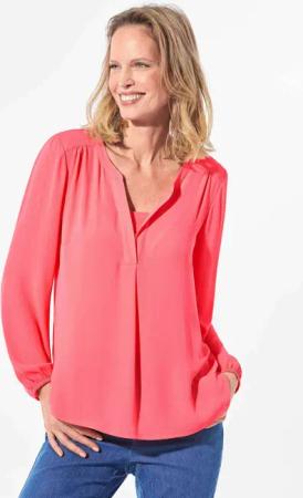 GOLDNER Tunika Bluse mit Tunika Ausschnitt