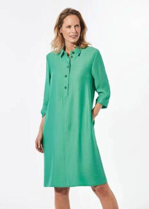 GOLDNER Sommerkleid Kleid mit Hemdkragen