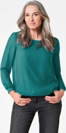 GOLDNER Klassische Bluse Schlupfbluse