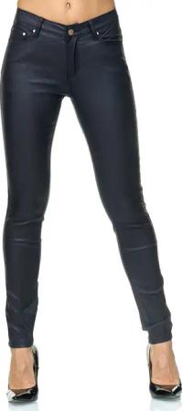 Elara Lederhose Elara Damen Hose Kunstleder