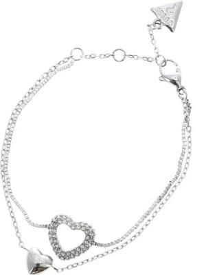 Guess Gliederarmband Two Hearts Double Bracelet