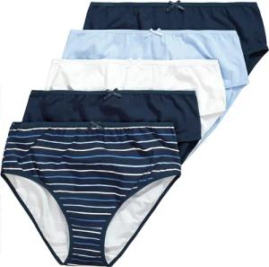 Ulla Popken Slip Midislips 5er-Pack Ringel/uni