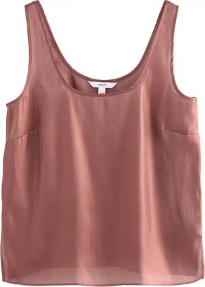 Next Blusentop Metallic-Oberteil aus Satin mit