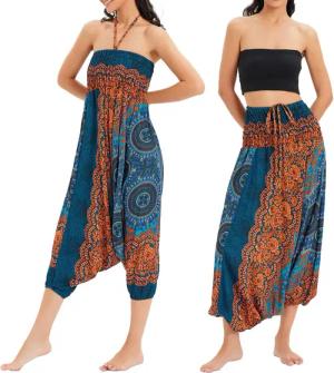 RWEUOQ Hosenrock Aladinhose Haremshose Playsuit Overall