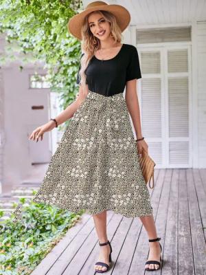 DEBAIJIA Dirndl Damen Röcke Sommer Floral