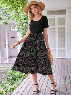 DEBAIJIA Dirndl Damen Röcke Sommer Floral