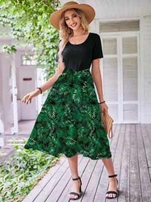 DEBAIJIA Dirndl Damen Röcke Sommer Floral