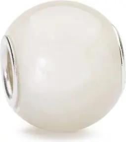 Trollbeads Bead Runder Weißer Mondstein, TSTBE-00017