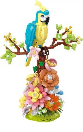 Lonestar-Bricks 101-17 - Papagei mit Blumen