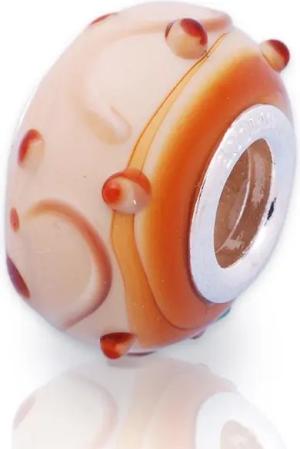 Unique Bead Exklusiver Unique Bead - Glas mit 925 Silber Fassung BG0046