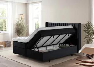 BettCo Stauraumbett Boxspringbett mit Bettkasten Florida