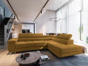 Masseno Ecksofa SELVA mit Schlaffunktion L-Form,