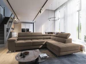 Masseno Ecksofa SELVA mit Schlaffunktion L-Form,