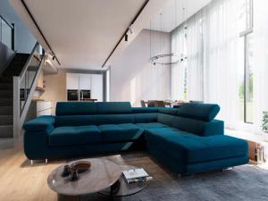 Masseno Ecksofa SELVA mit Schlaffunktion L-Form,