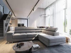 Masseno Ecksofa SELVA mit Schlaffunktion L-Form,