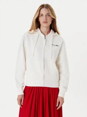 Tommy Hilfiger Sweatshirt Script WW0WW45742 Écru Regular Fit