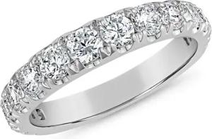 Diamantring für Damen aus Weißgold oder Platin