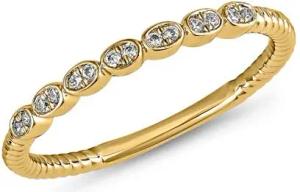 Goldener Ring für Damen mit Diamanten