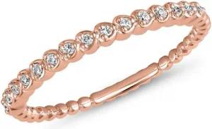 Roségoldener Diamantring für Damen