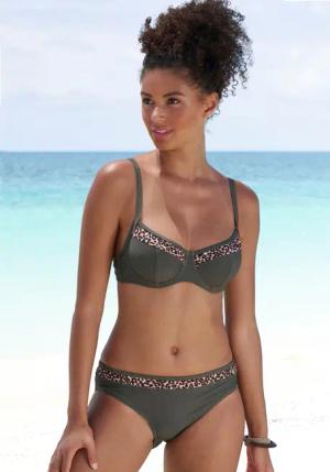 LASCANA Bügel-Bikini-Top Adelin, mit bedruckten Einsätzen