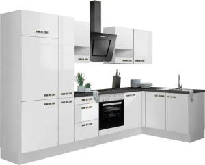 KOCHSTATION Winkelküche "KS-Cara", mit Vollauszügen und Soft-Close-Funktion, Stellbreite 315 x 175 cm