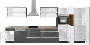 KOCHSTATION Küchenzeile "KS-Wien", Breite 440 cm, wahlweise mit E-Geräten und Induktion