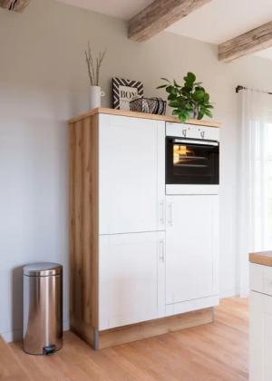 KOCHSTATION Küche "KS-Ahus, Hochschrankmodul", Breite 120 cm,wahlweise mit E-Geräten,Soft-Close-Funktion