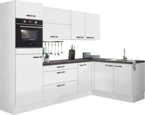 KOCHSTATION Winkelküche "KS-Cara", mit Vollauszügen und Soft-Close-Funktion, Stellbreite 265 x 175 cm