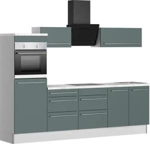 KOCHSTATION Küche "KS-Bern2", Breite 270 cm, wahlweise mit E-Geräten, Seitenverkehrt stellbar