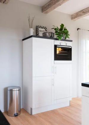 KOCHSTATION Küche "KS-Ahus, Hochschrankmodul", Breite 120 cm,wahlweise mit E-Geräten,Soft-Close-Funktion