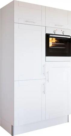 KOCHSTATION Küche "KS-Ahus, Back-/Kühlmodul", Breite 120 cm, wahlw. mit E-Geräten, Soft Close Funktion, MDF Fronten