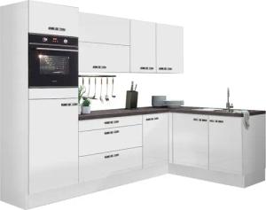 KOCHSTATION Winkelküche "KS-Cara", mit Vollauszügen und Soft-Close-Funktion, Stellbreite 265 x 175 cm