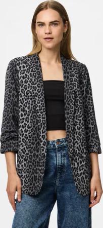 pieces Blusenblazer "PCBOSELLA 3/4 PRINTED BLAZER NOOS", mit 3/4 Ärmel