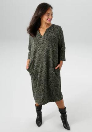 Aniston PLUS Jerseykleid, mit zwei seitlichen Eingrifftaschen - NEUE KOLLEKTION