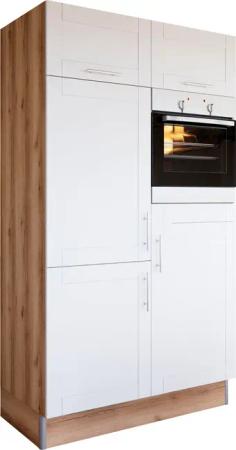 KOCHSTATION Küche "KS-Ahus, Back-/Kühlmodul", Breite 120 cm, wahlw. mit E-Geräten, Soft Close Funktion, MDF Fronten
