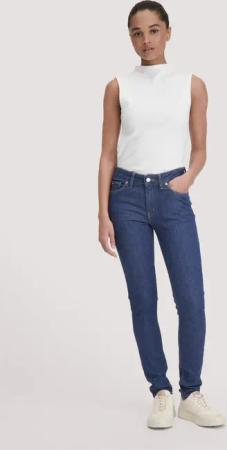 hessnatur Damen Jeans LINA Skinny aus Bio-Denim - blau - Größe 28/30
