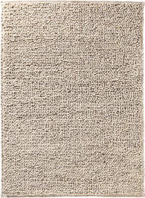 Schurwoll-Schlingenteppich, naturweiß-ungefärbt 70 x 140 cm