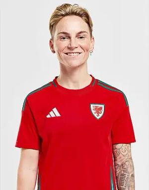 adidas Wales 2024 Heim Shirt Damen - Damen, Red
