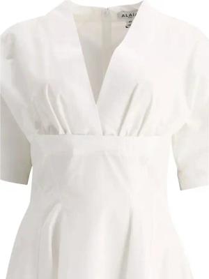 Alaia - Cotton Midi Dress - Größe 38 - white