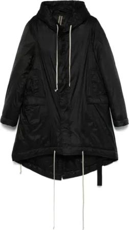 Rick Owens - Fishtail Parka Black - Größe L - black