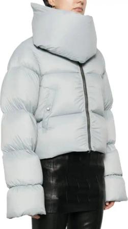 Rick Owens - Funnel Neck Jkt Pale Blue - Größe 42 - blue