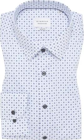 SLIM FIT Hemd in hellblau bedruckt