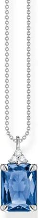 THOMAS SABO Silberkette Thomas Sabo Damen-Kette 925er Silber Glasstein, Damenschmuck