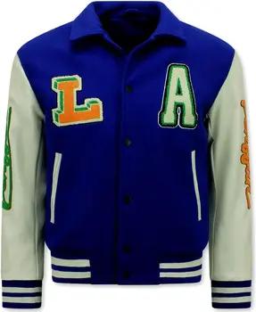 Enos Blazer Gestickte Retro College Jacken In