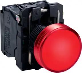 Schneider Electric Leuchtmelder rot, +LED 24V AC/DC XB5AVB4